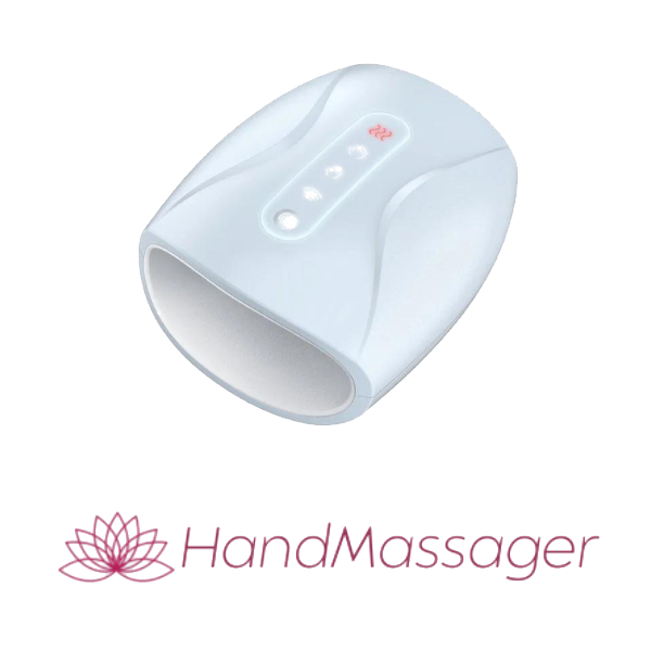 HandMassager product and logo